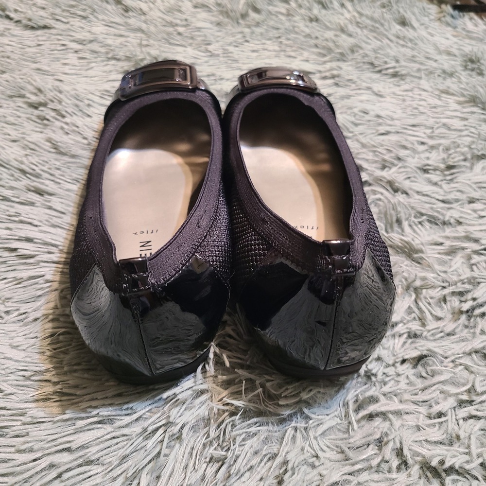 Anne Klein Unice Iflex Black Patent Leather Comfort Shoes Womens 10 M Black - Picture 5 of 8